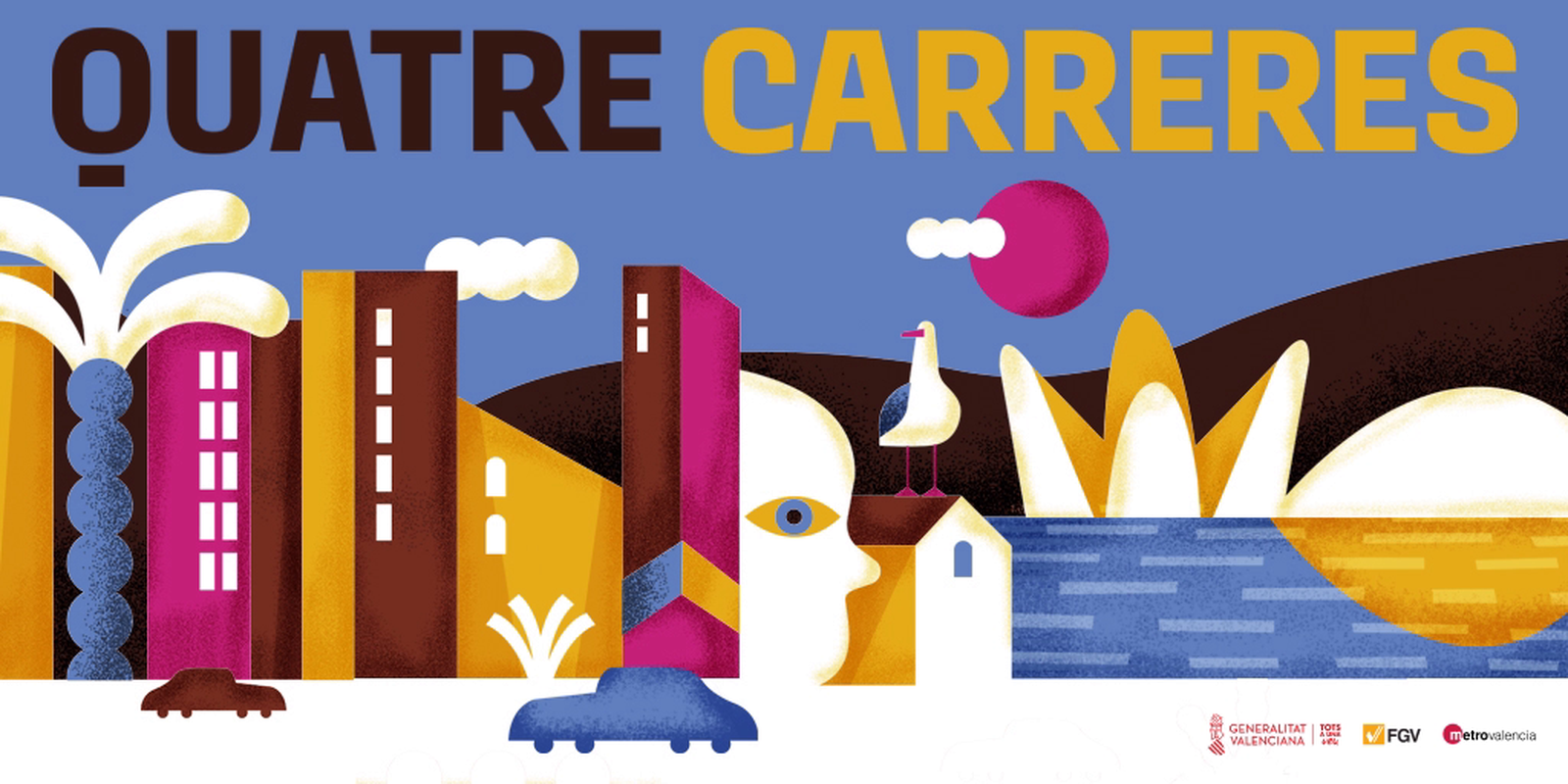 Imatge de la parada Quatre Carreres, elaborada per Irene Pérez