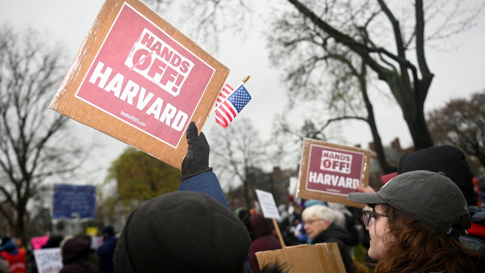Imatge d'una protesta contra el govern dels Estats Units