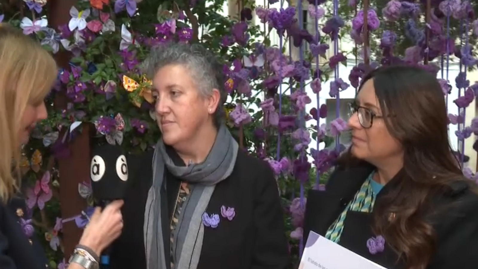 Itziar Prats i Isabel Gallardo durant l'entrevista d'aquest divendres a Picanya