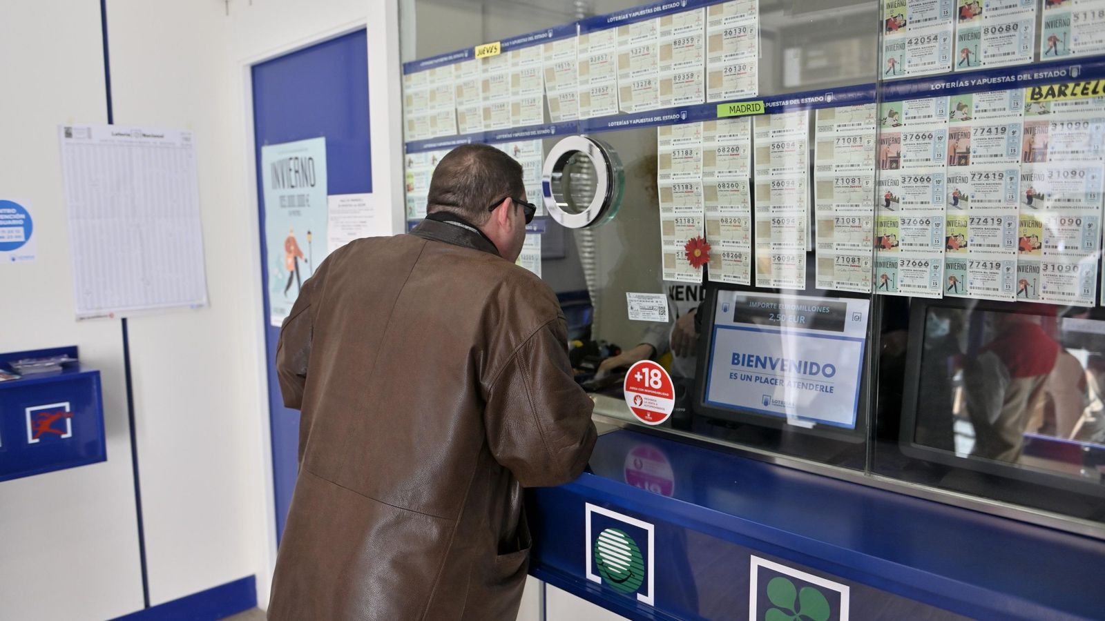Imatge d'arxiu d'una administració de loteria