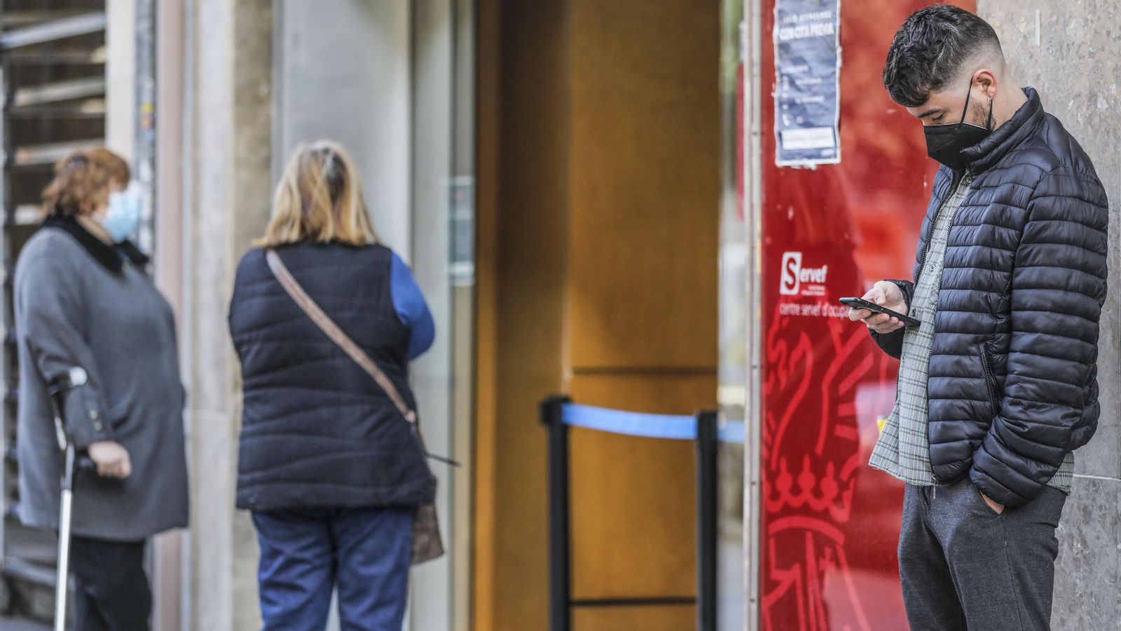 Una oficina del Servei Estatal Públic d'Ocupacio (SEPE) en una imatge d'arxiu