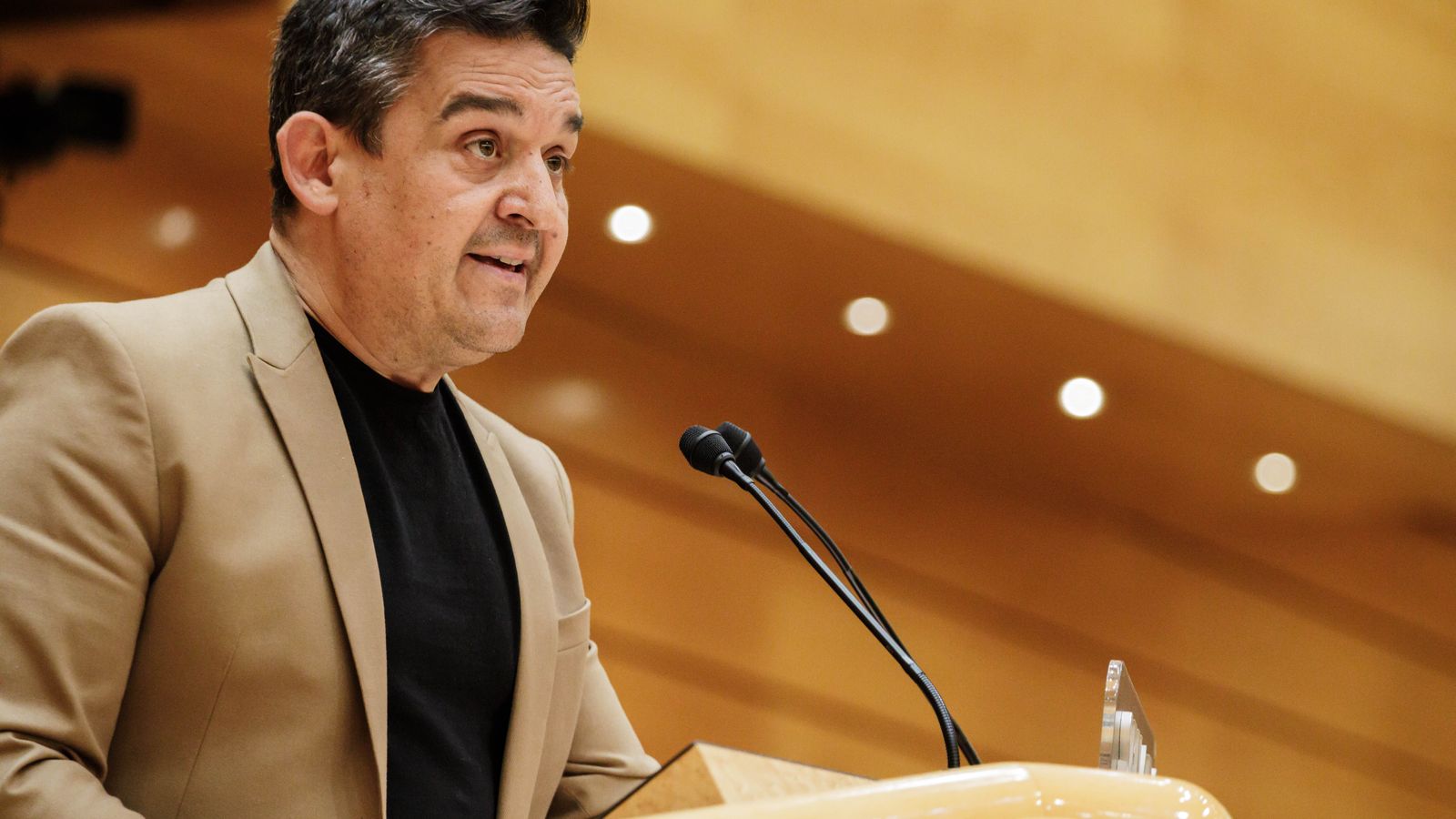 Carles Mulet intervenint en una sessió del plenari al Senat