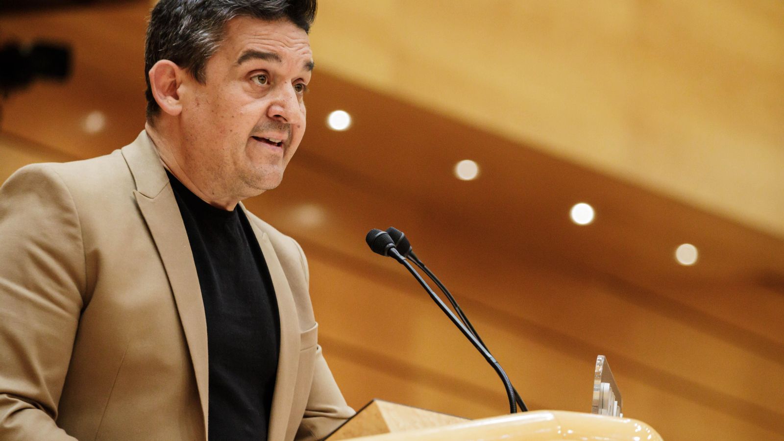 Carles Mulet intervenint en una sessió del plenari al Senat Carles Mulet intervenint en una sessió del plenari al Senat