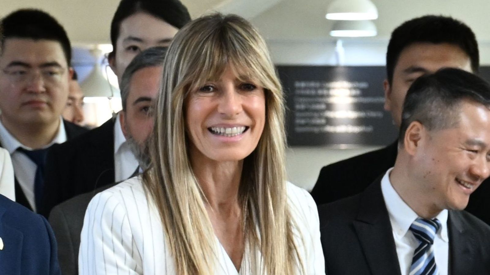 Begoña Gómez en una imatge recent de la seua visita a la Xina acompanyant al president del govern, Pedro Sánchez