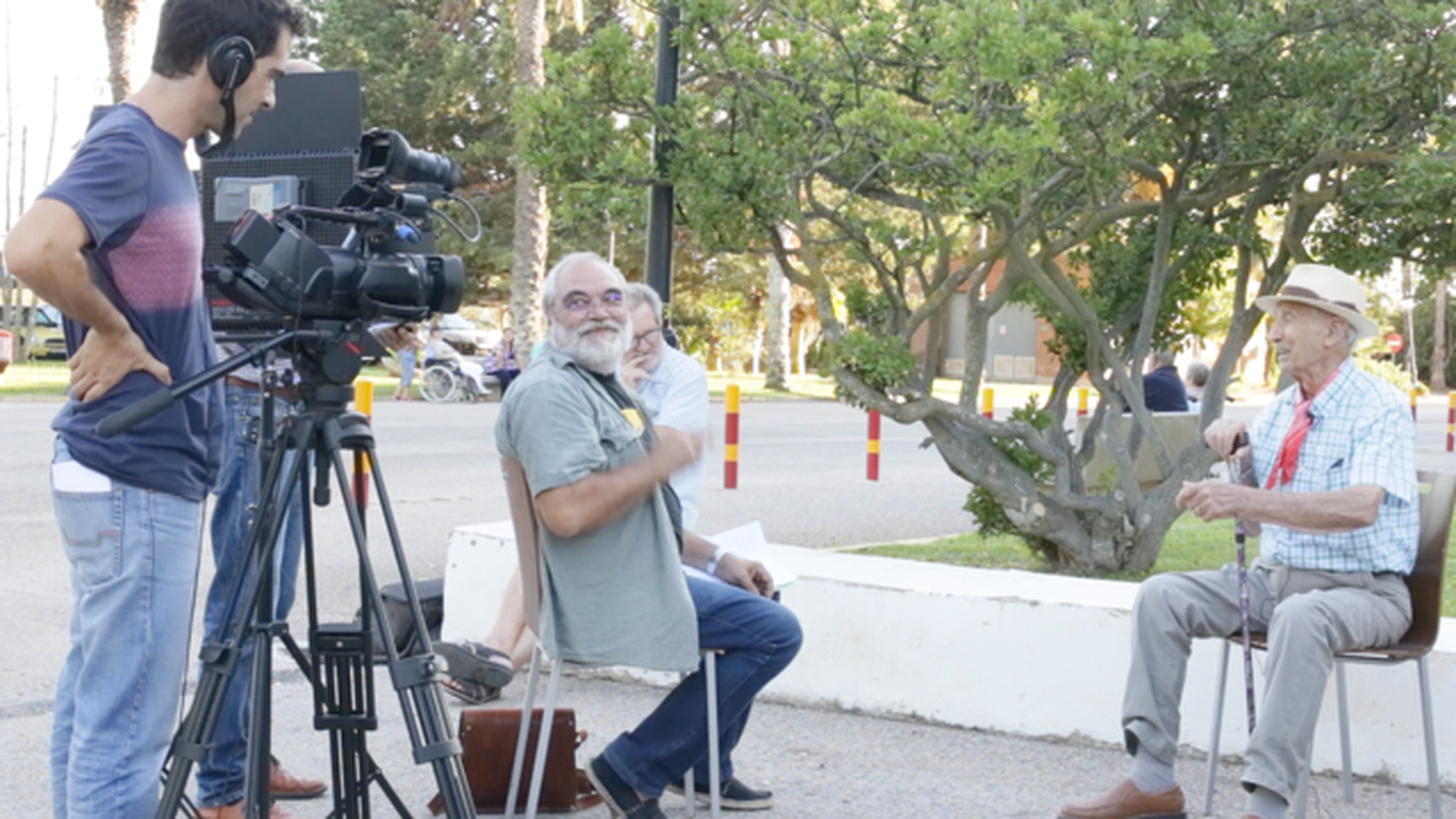 Un moment del rodatge del documental, que es presenta el 13 d'abril a La Nau de la Universitat de València (UV)