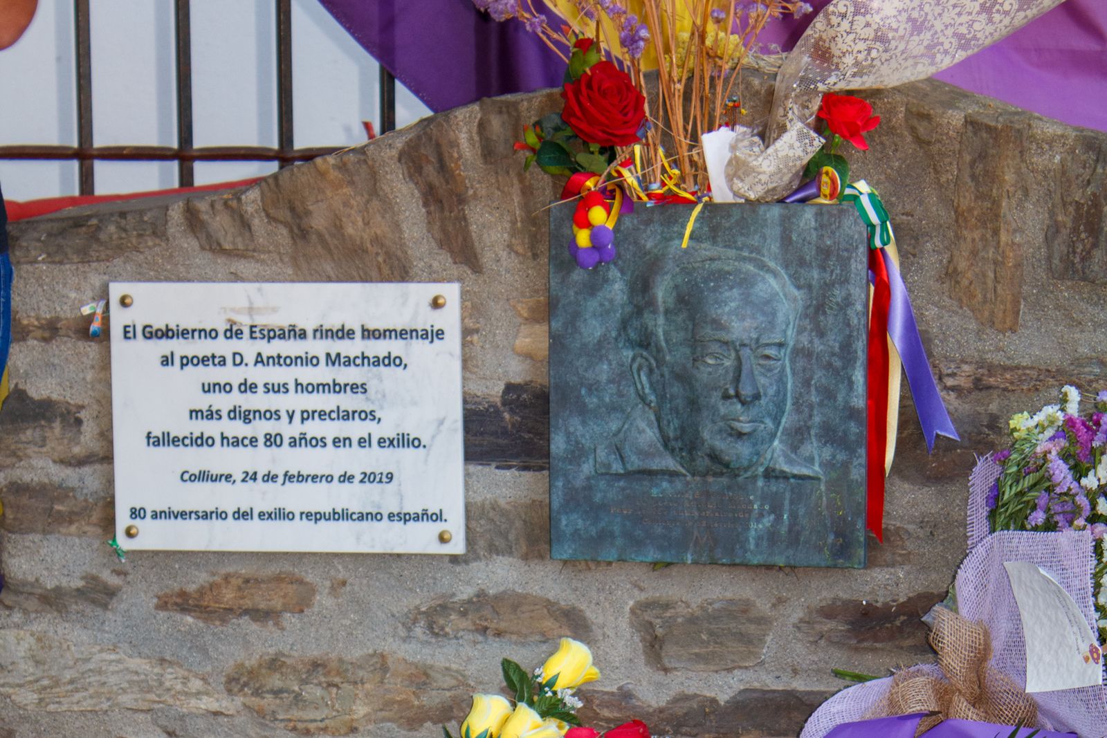 Tomba del poeta Antonio Machado, a Cotlliure