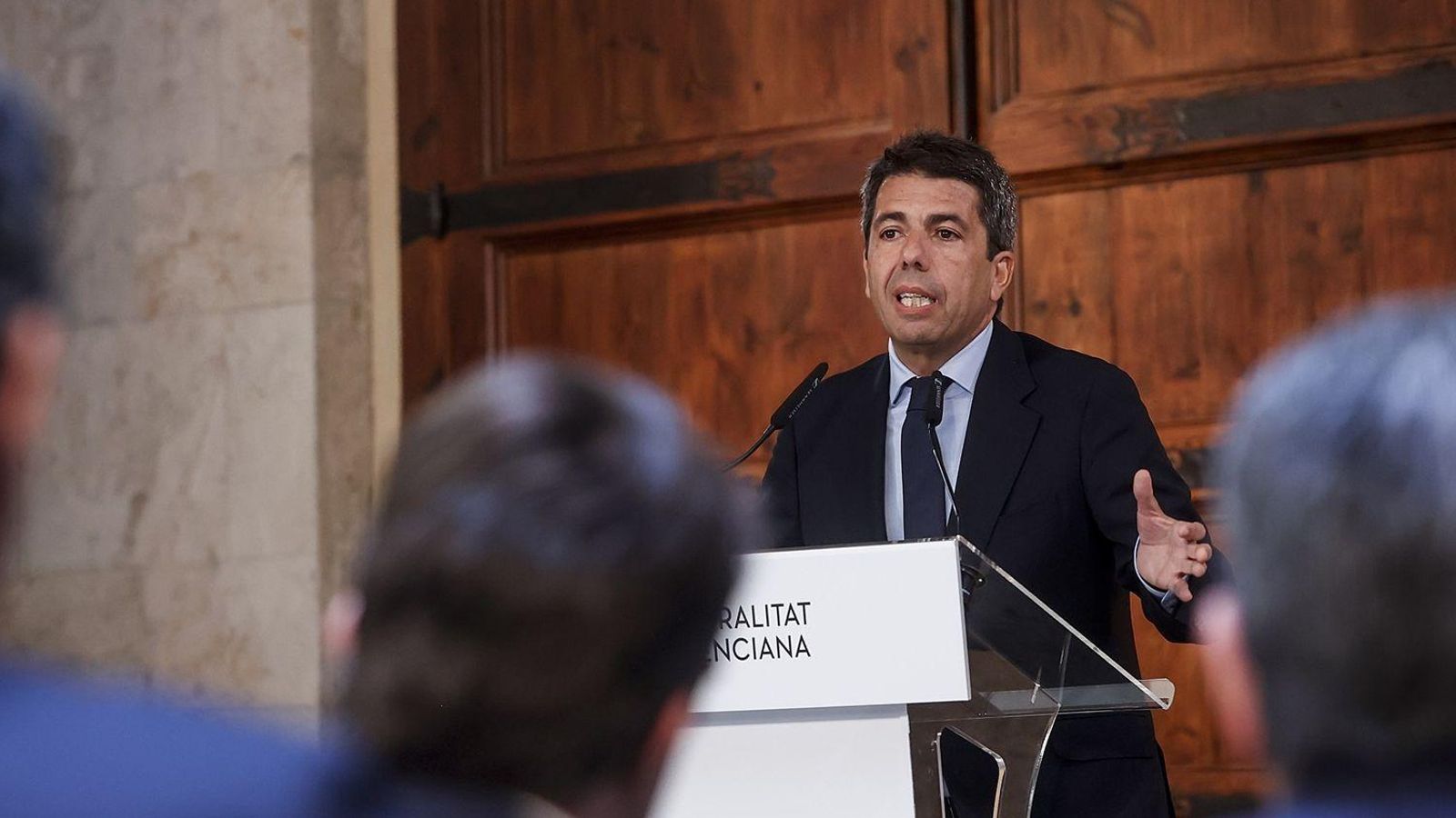 Mazón, aquest dimarts durant la presentació del pla Viu Comunitat Valenciana Mazón, aquest dimarts durant la presentació del Pla Viu Comunitat Valenciana