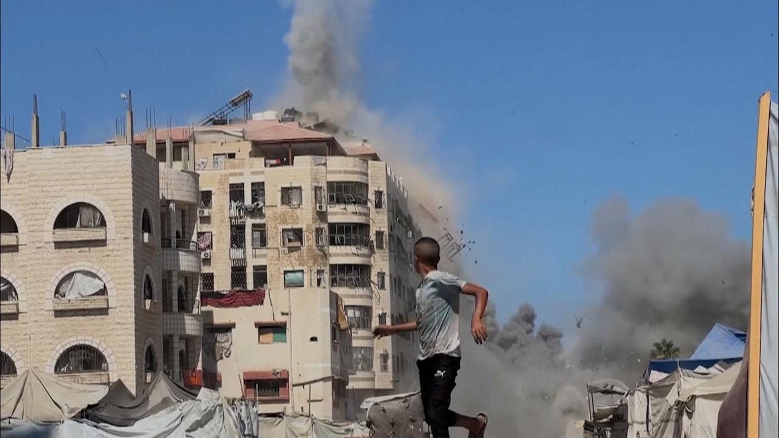 Bombardeig a la ciutat de Gaza