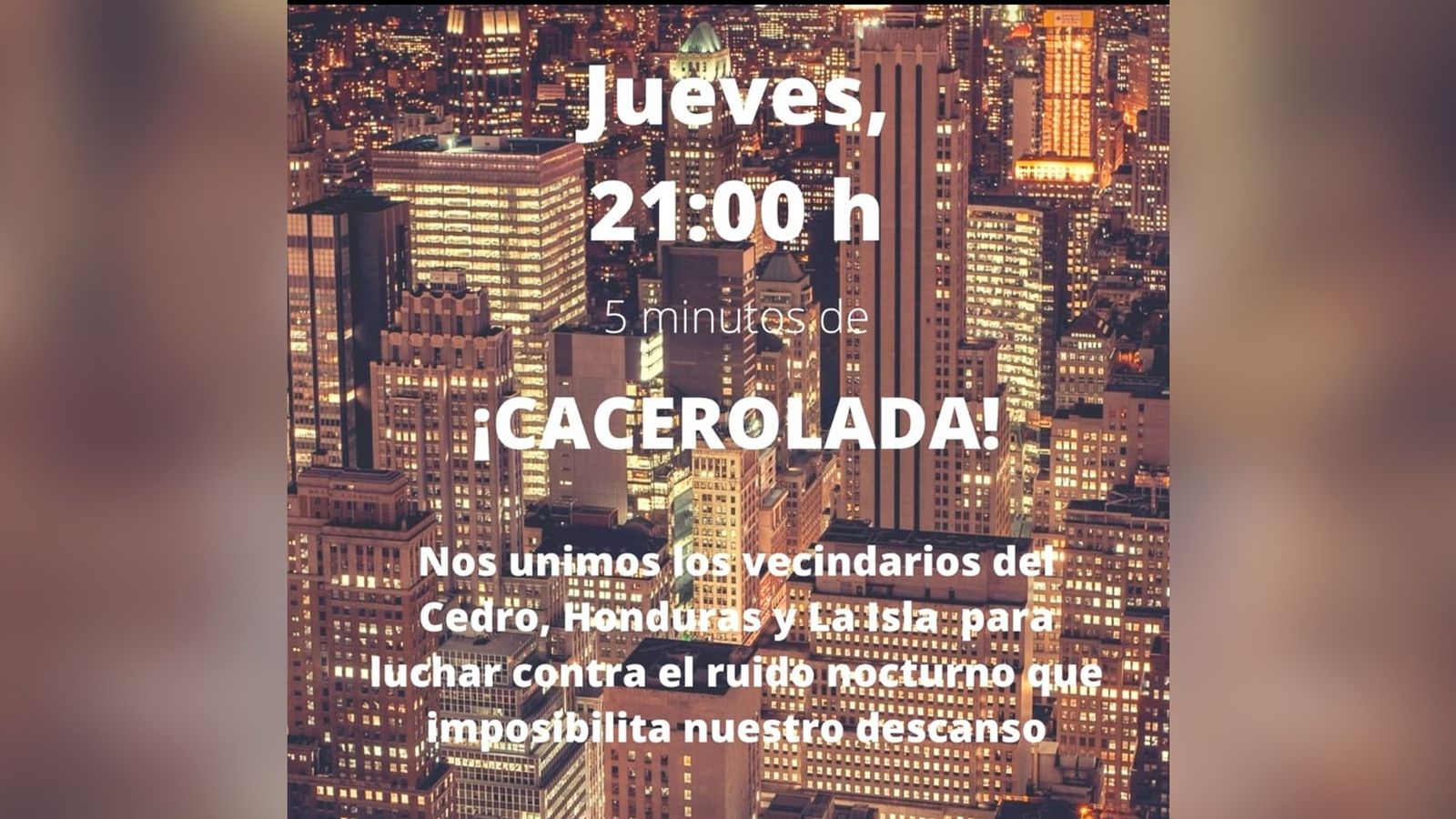 Convocatòria de la cassolada en què participaran tres associacions veïnals