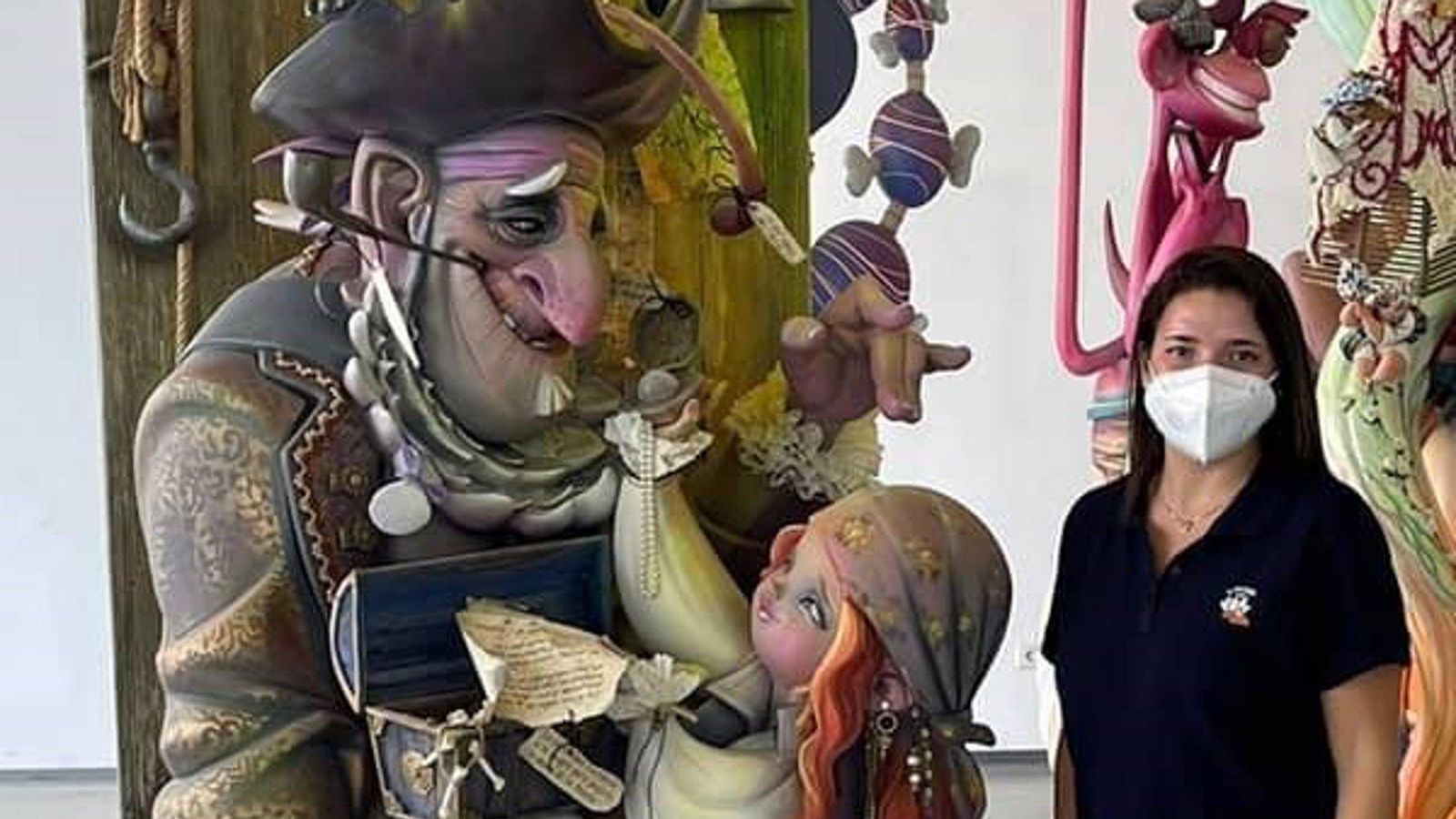 Ninot 'Les Rutes de la Memòria', dedicat a donar visibilitat a l'alzheimer, de la Falla l'Antiga de Campanar