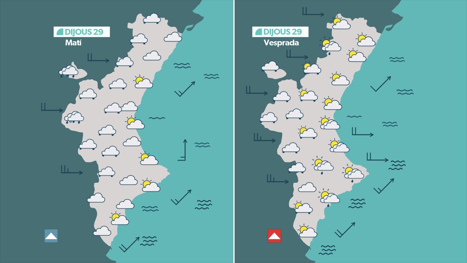 Oratge previst per a este dijous