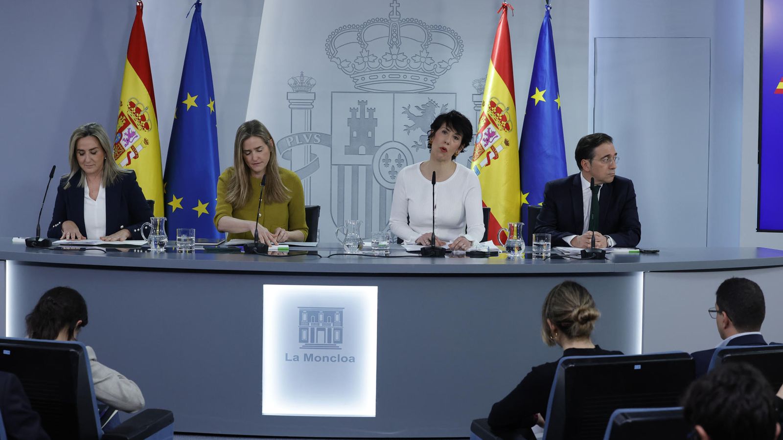 Roda de premsa posterior a la reunió del Consell de Ministres, este dimarts