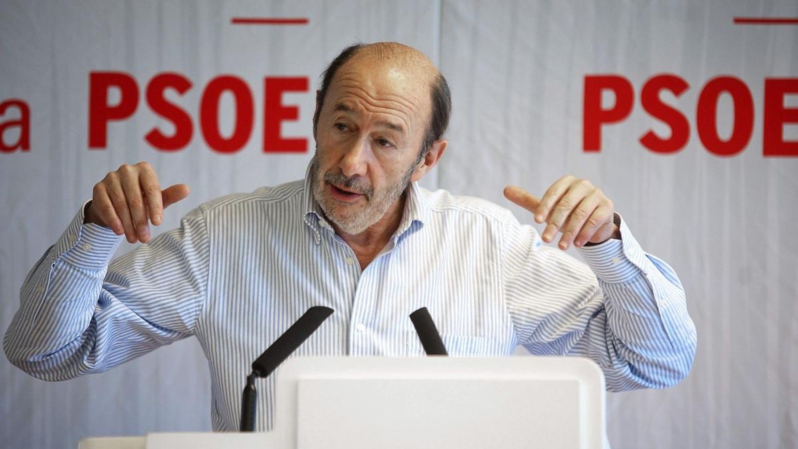 L'exvicepresident del govern espanyol Alfredo Pérez Rubalcaba