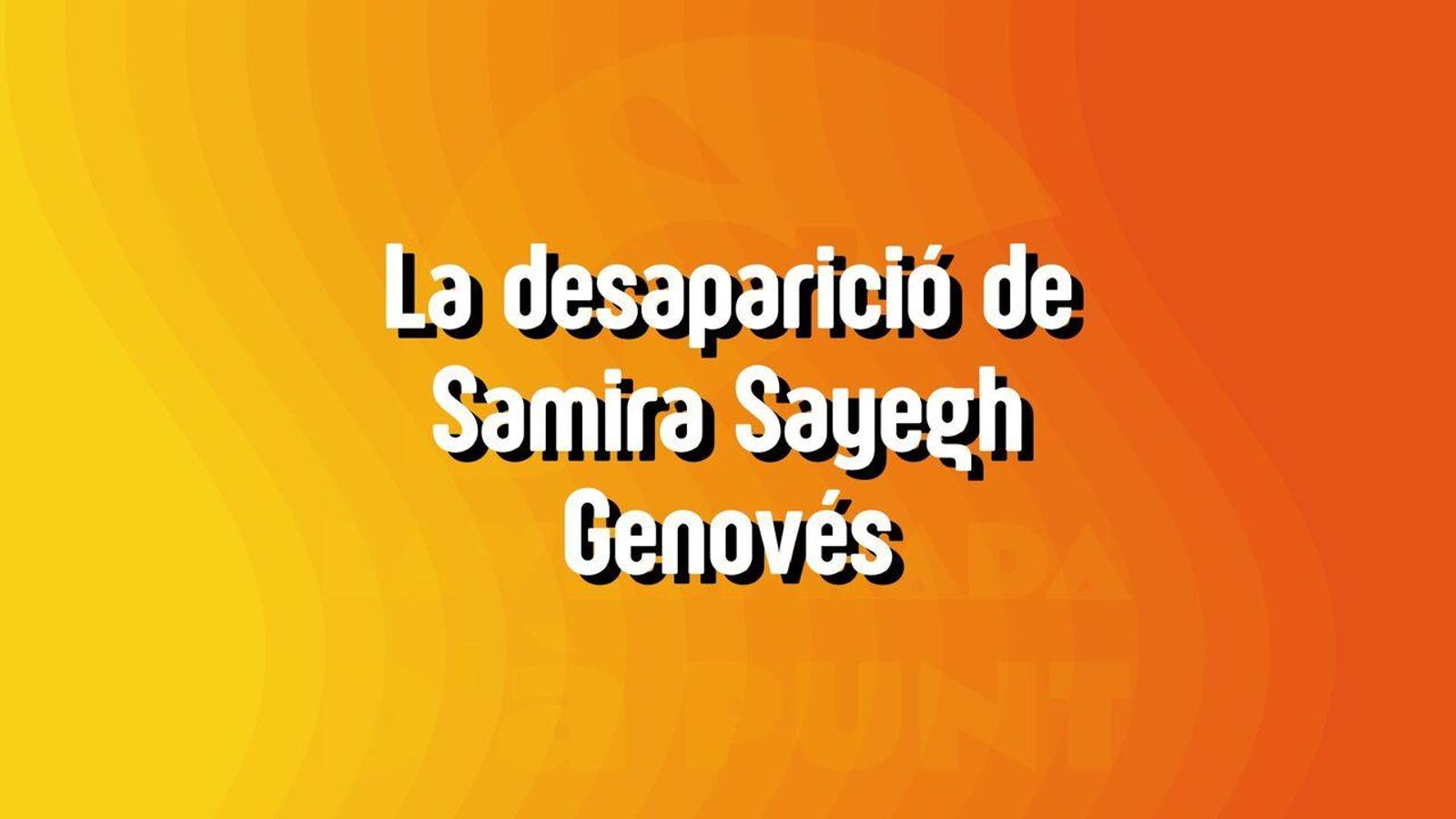 05.11.2025 | "True crime", amb Santiago Álvarez | La desaparició de Samira: un cas ple de misteri