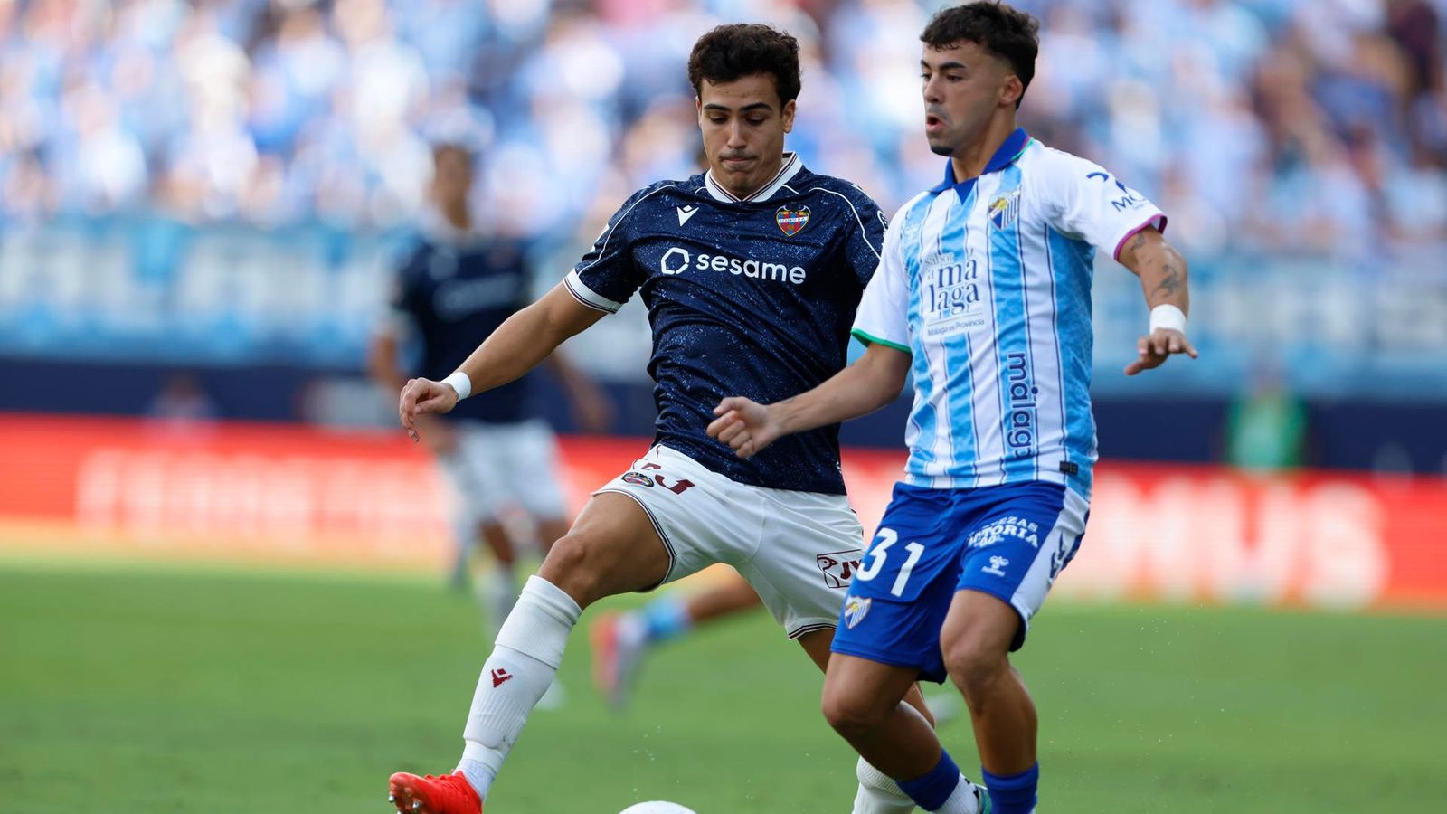 Nacho Pérez, en una acció del duel