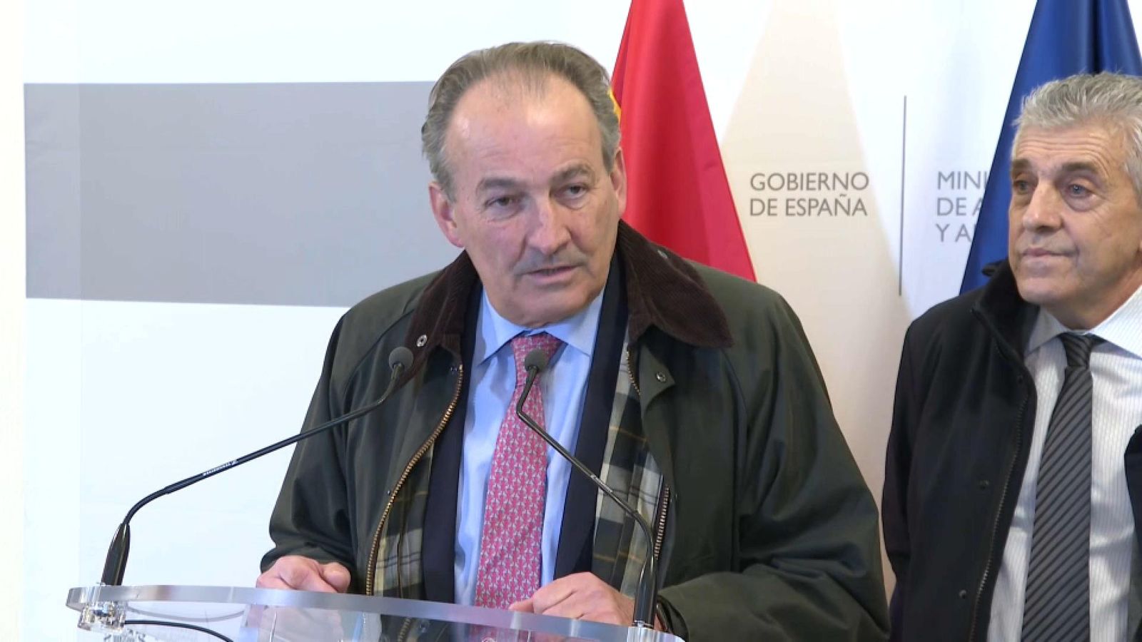 El conseller d'Agricultura, Ramaderia i Pesca, Pesca José Luis Aguirre, en la compareixença prèvia a la interterritorial