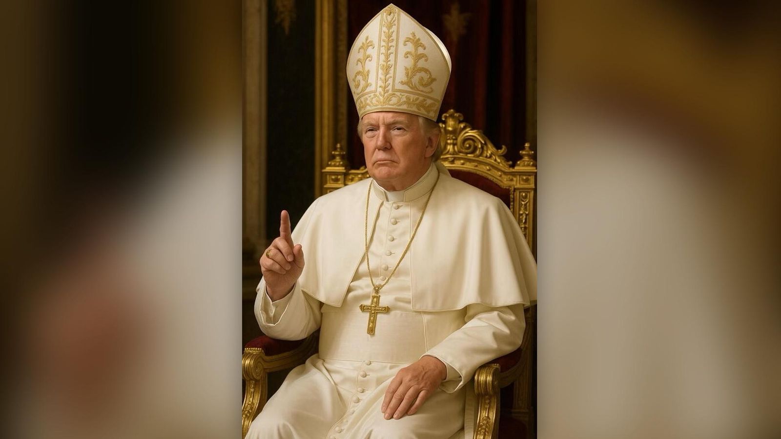 Versió de Trump com a papa feta amb IA