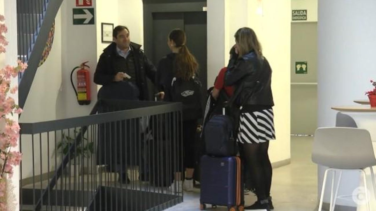 Clients d'un apartament turística a València