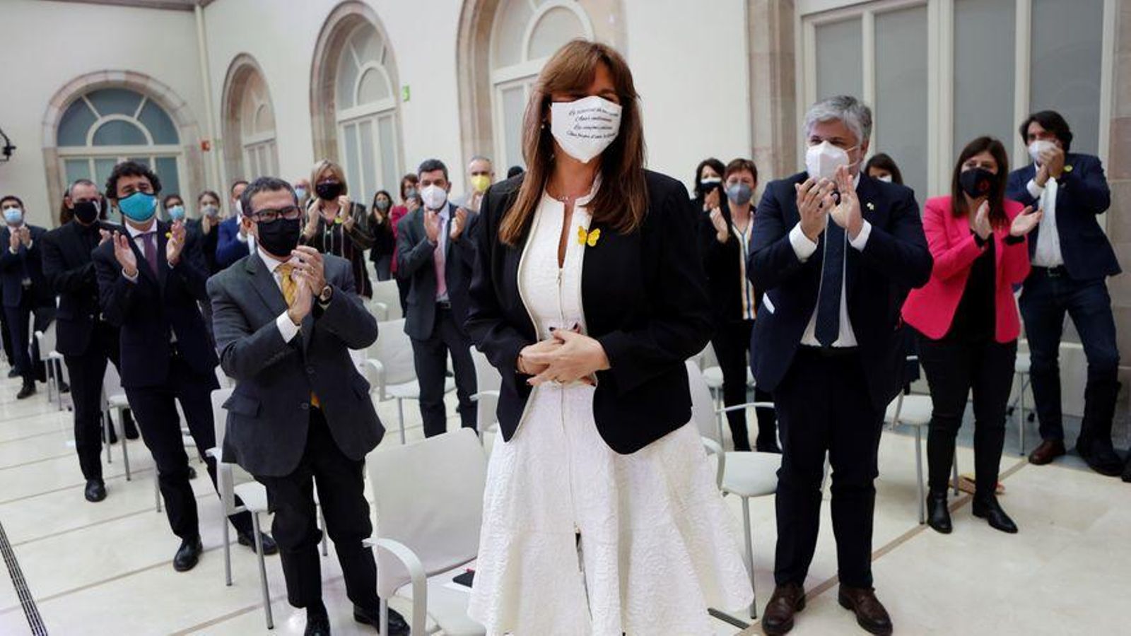 Laura Borràs, va ser escollida nova presidenta del Parlament de Catalunya el 12 de març