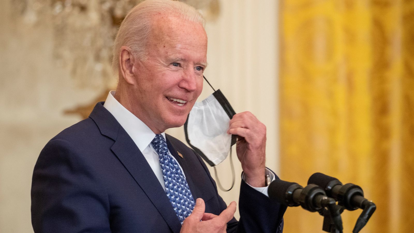 Joe Biden, en una roda de premsa aquest dimecres a la Casa Blanca, Washington (els Estats Units)