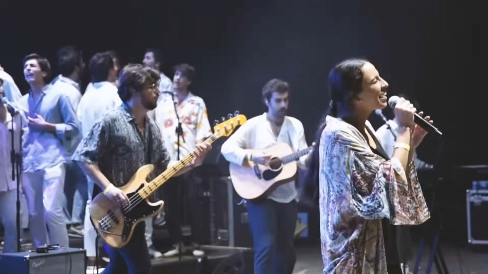 El gurp de pop cristià Hakuna Group durant un concert