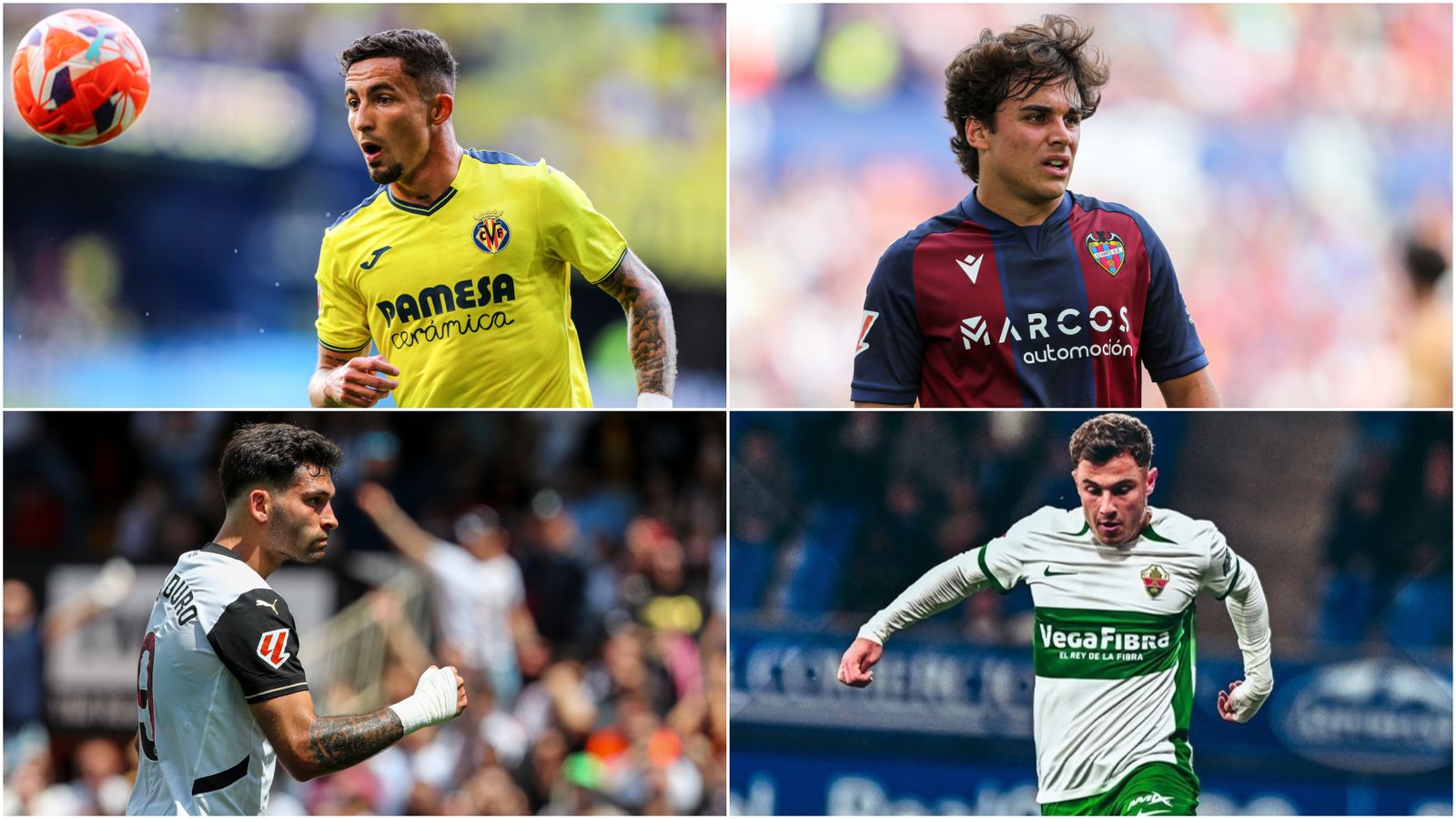 Yeremy Pino, Carlos Álvarez, Hugo Duro i Germán Valera