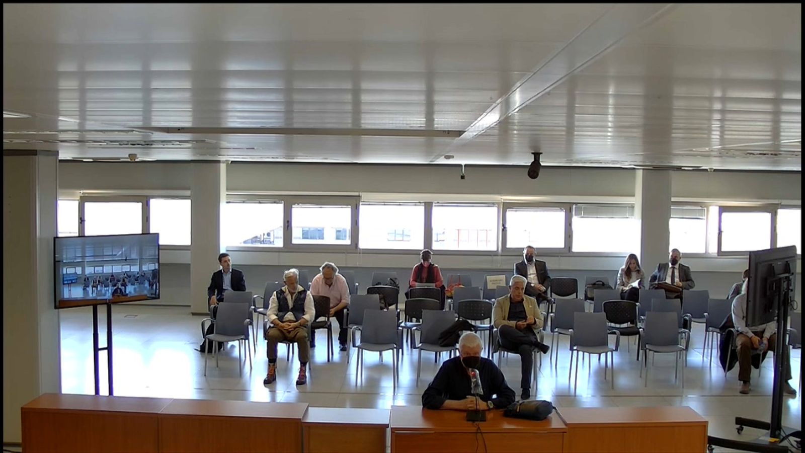 Mariano López, exsogre de Marcos Benavent, durant un moment de la declaració en el primer juí d'Imelsa