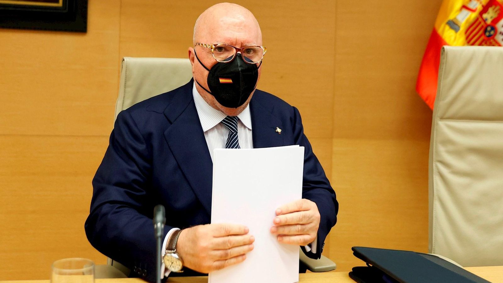 L'excomissari de la Policia Nacional José Manuel Villarejo compareix en la comissió parlamentària