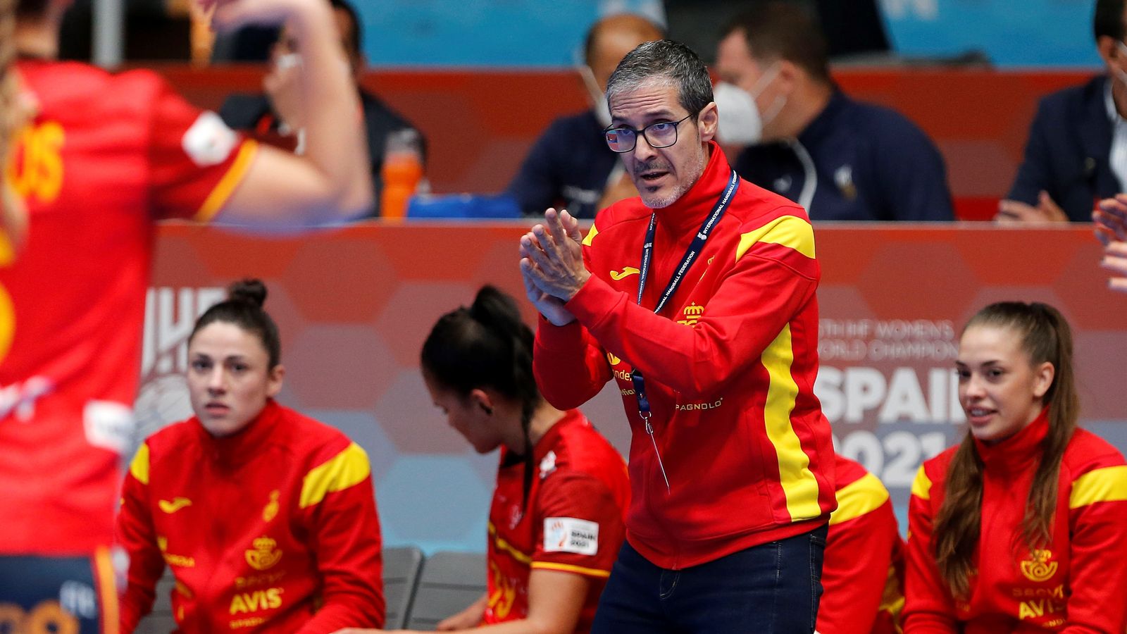 El seleccionador espnayol, José Ignacio Prades, durant el partit contra l'Argentina a Torrevella