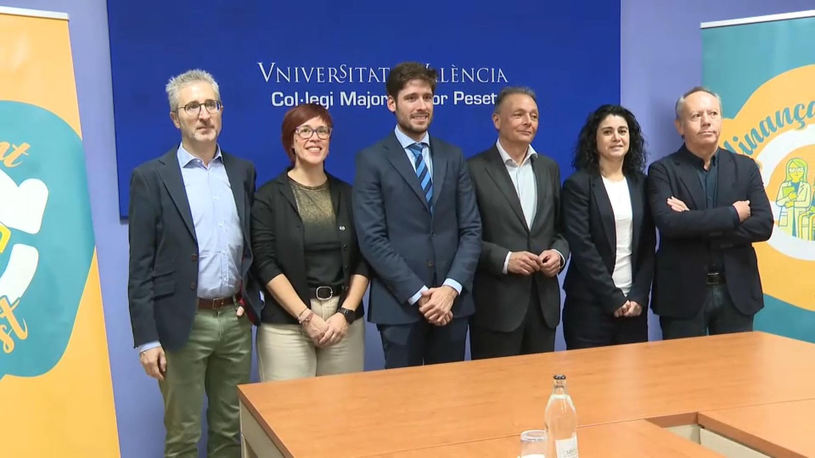 Representants de la Plataforma per un Finançament Just, reunits aquest dijous