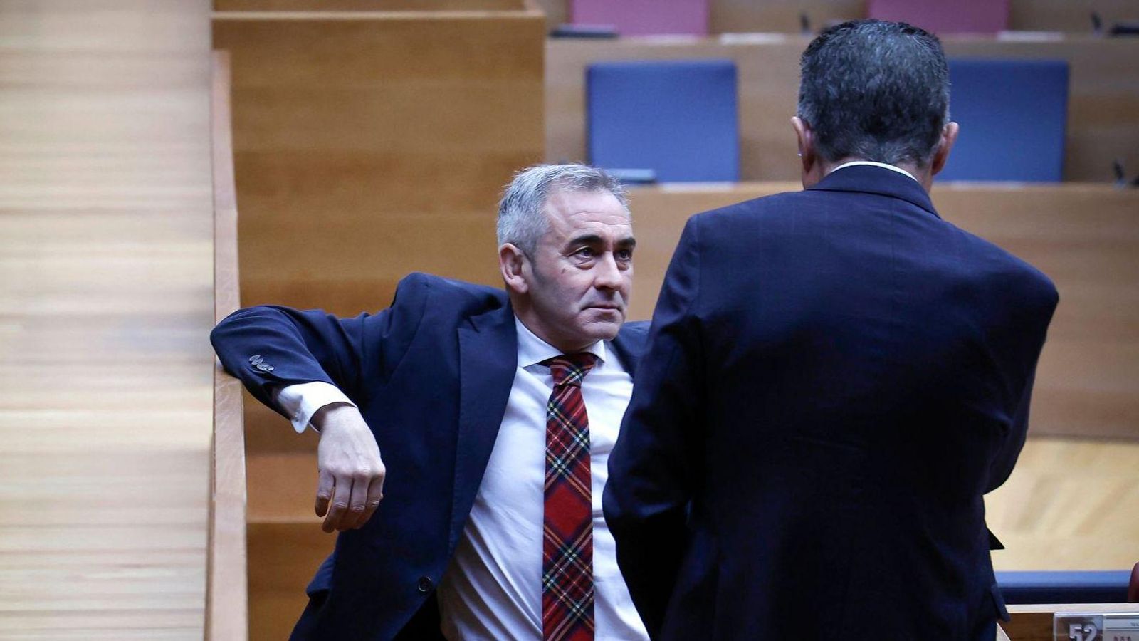 El síndic del PP, Miguel Barrachina, aquest dimecres en les Corts El síndic del PP, Miguel Barrachina, aquest dimecres en les Corts