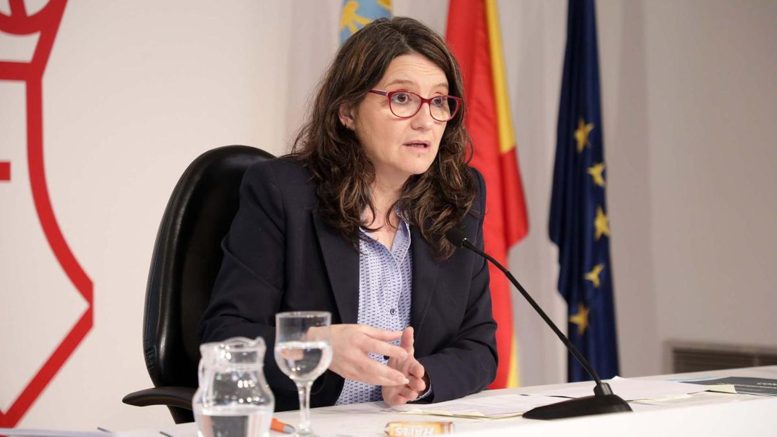 Mónica Oltra després del ple del Consell