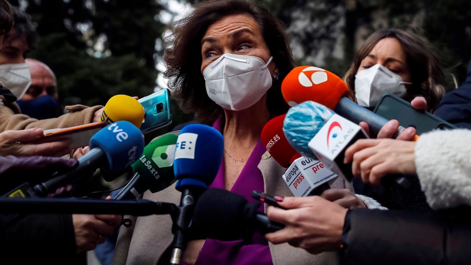 La vicepresidenta primera del govern espanyol, Carmen Calvo, aquest divendres