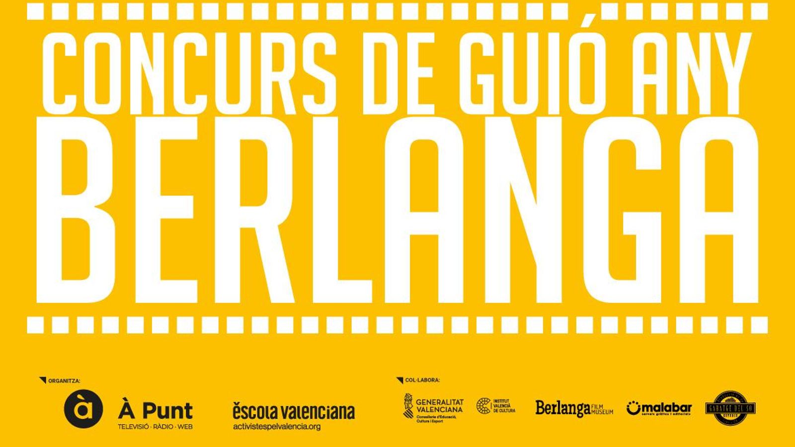 Guanyadors del Concurs de Guió Any Berlanga convocat per Escola Valenciana i À Punt