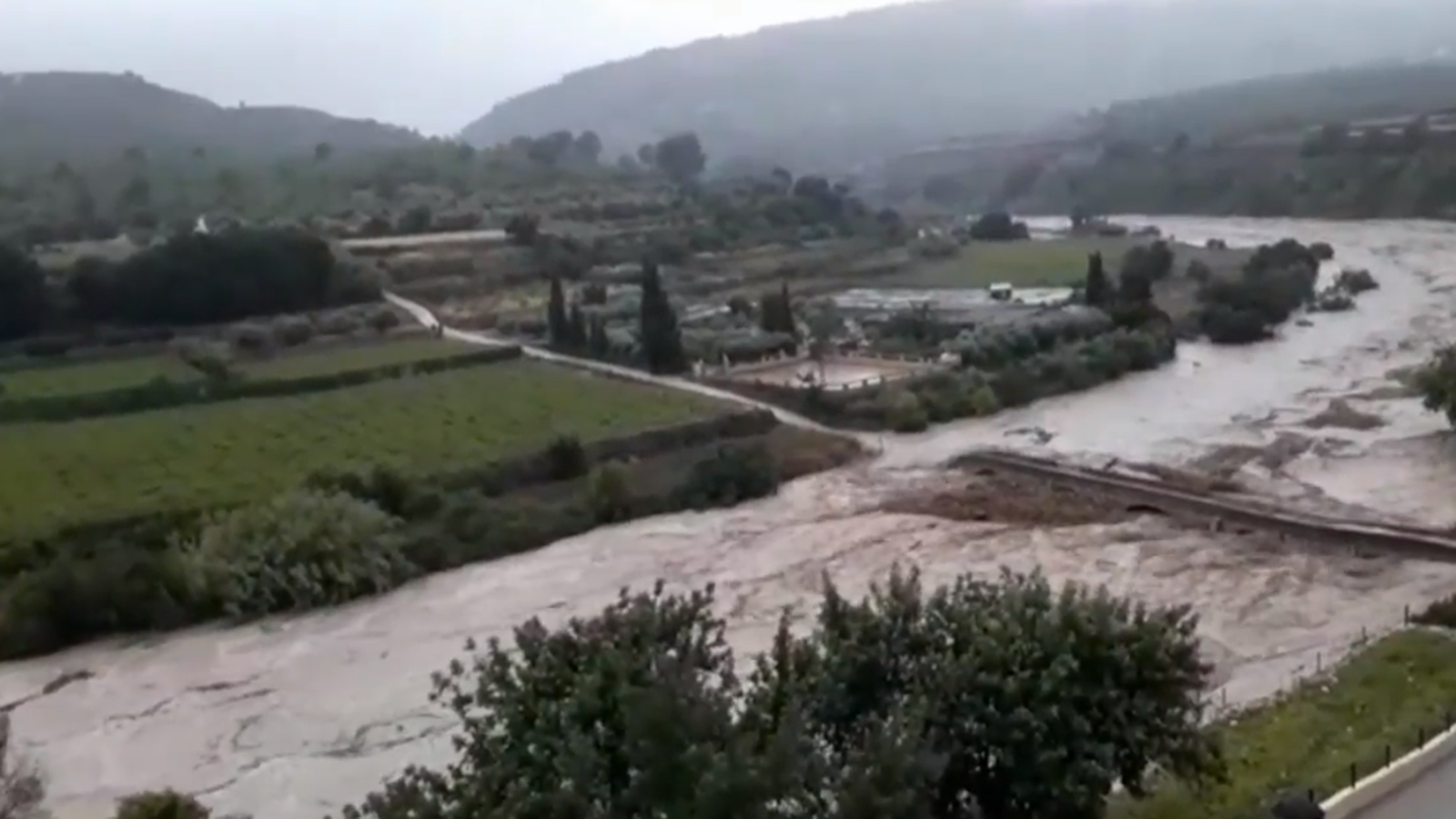 Imatge d'arxiu del riu Clariano, al 2019, al seu pas per Aielo de Malferit