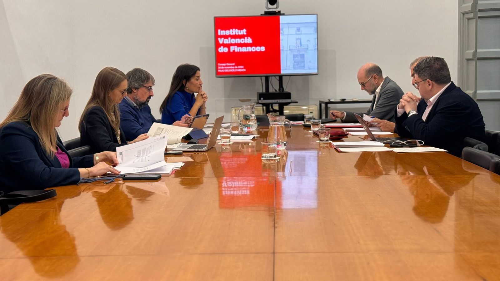 Reunió del consell de l'IVF amb la consellera Ruth Merino