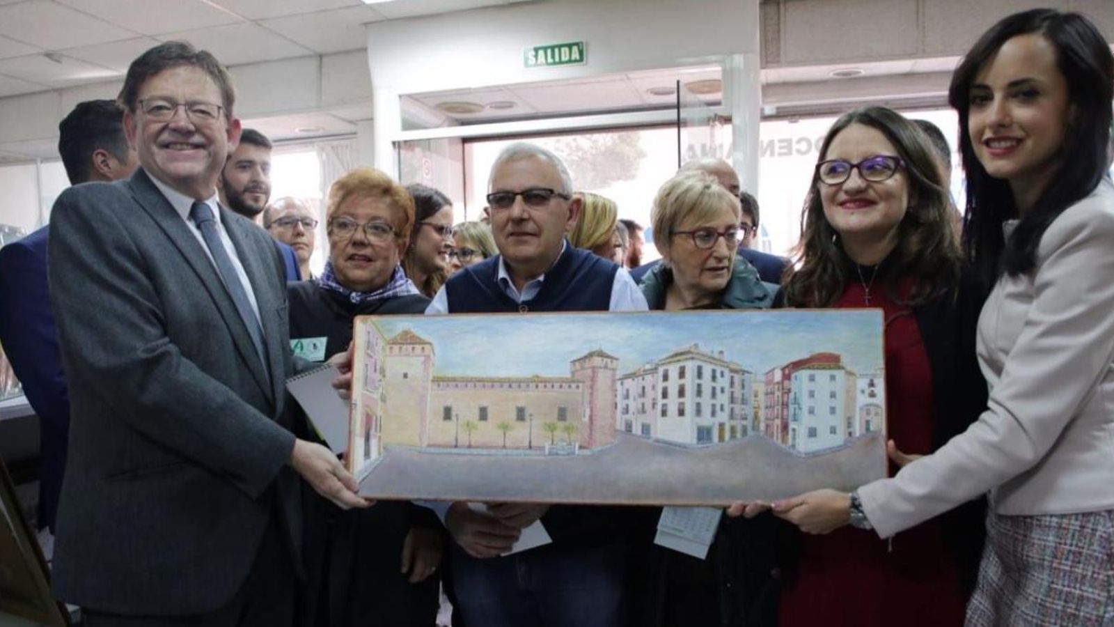 Ximo Puig, Mónica Oltra i Enric Morera visiten la Fira de Tots Sants a Cocentaina