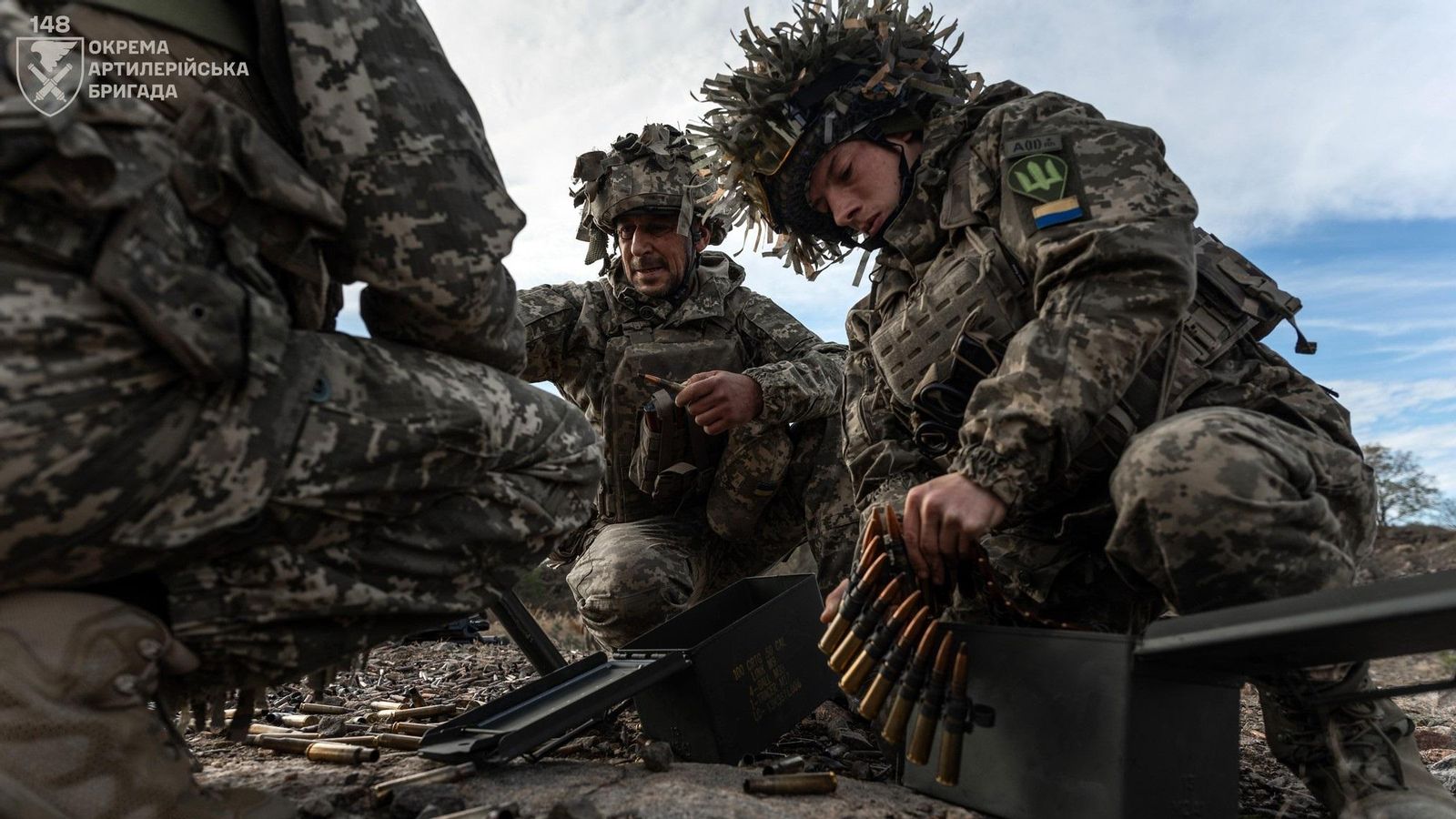 Soldats ucraïnesos en primera línia del front