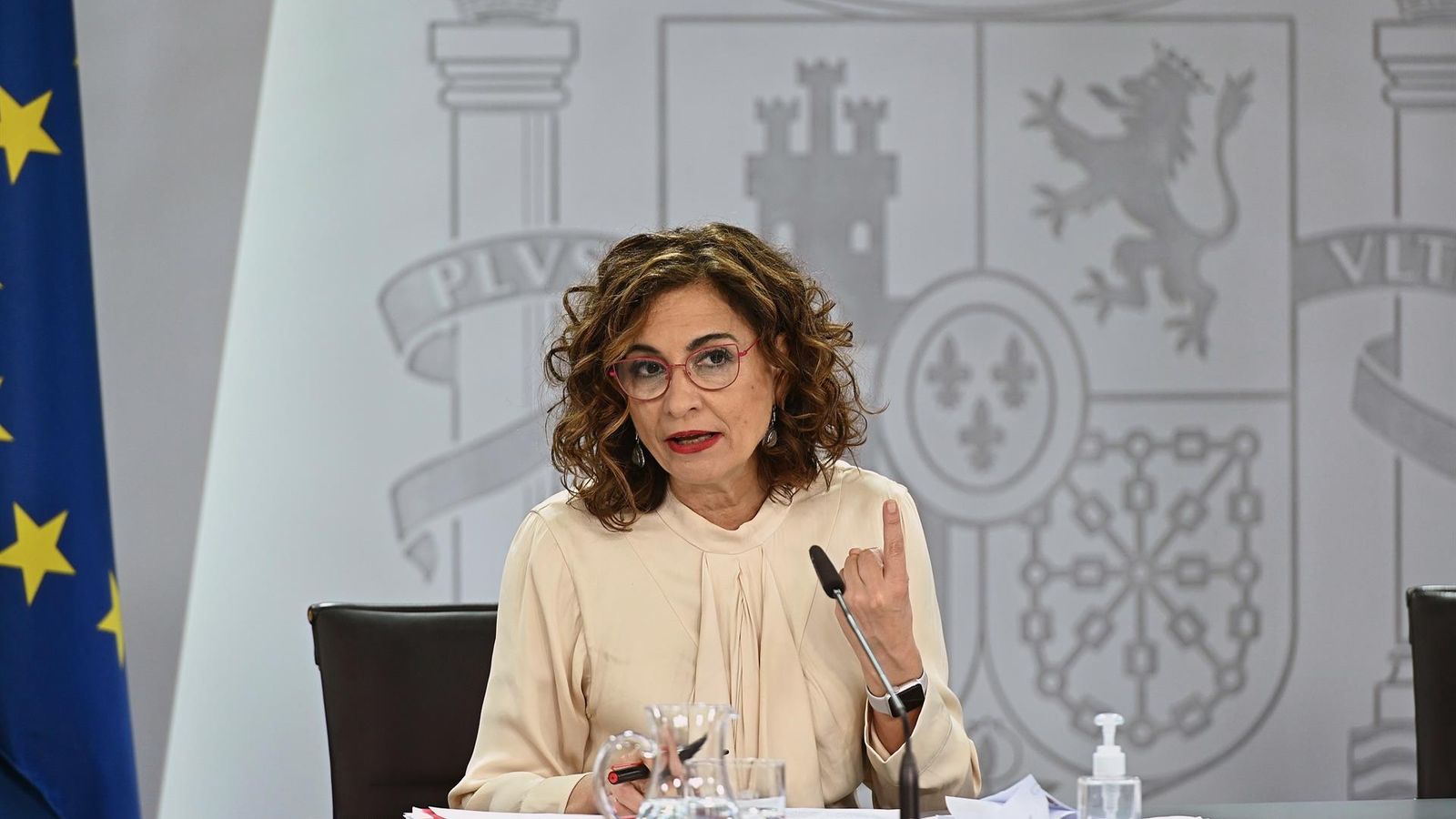 La ministra portaveu del govern espanyol, María Jesús Montero, aquest dimarts en la roda de premsa posterior al Consell de Ministres
