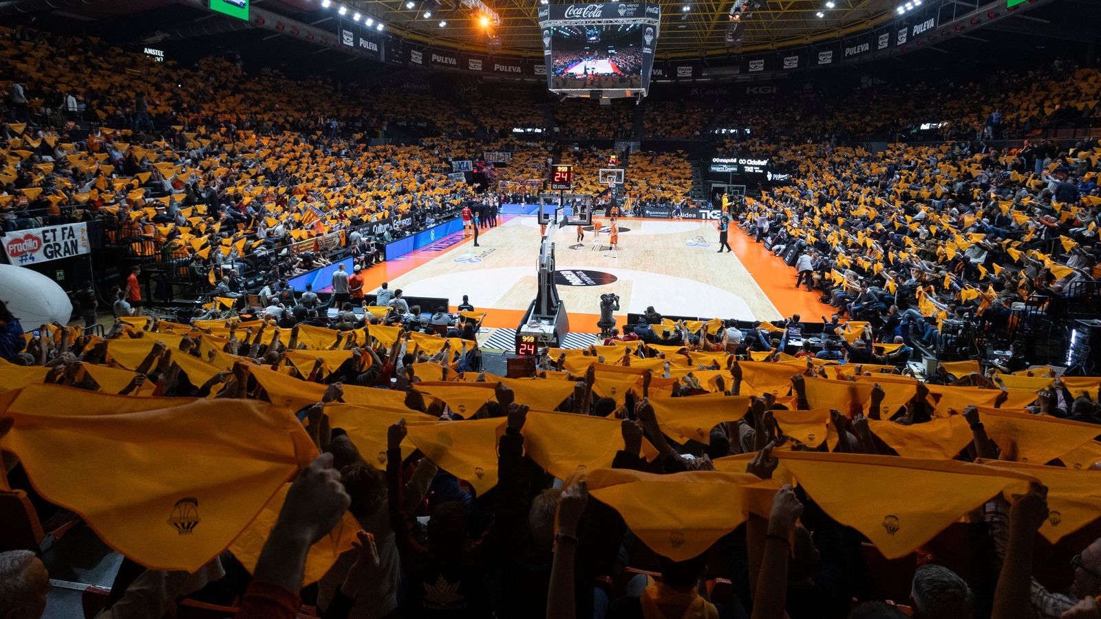Imatge de la Fonteta en un partit