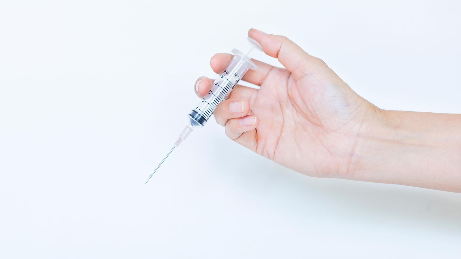 Imatge d'arxiu d'una jeringa