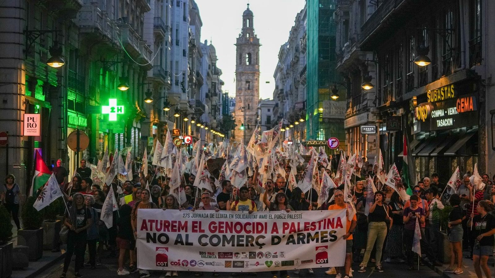 EuropaPress 6241708 movilizacion valencia 27 septiembre jornada lucha huelga general palestina