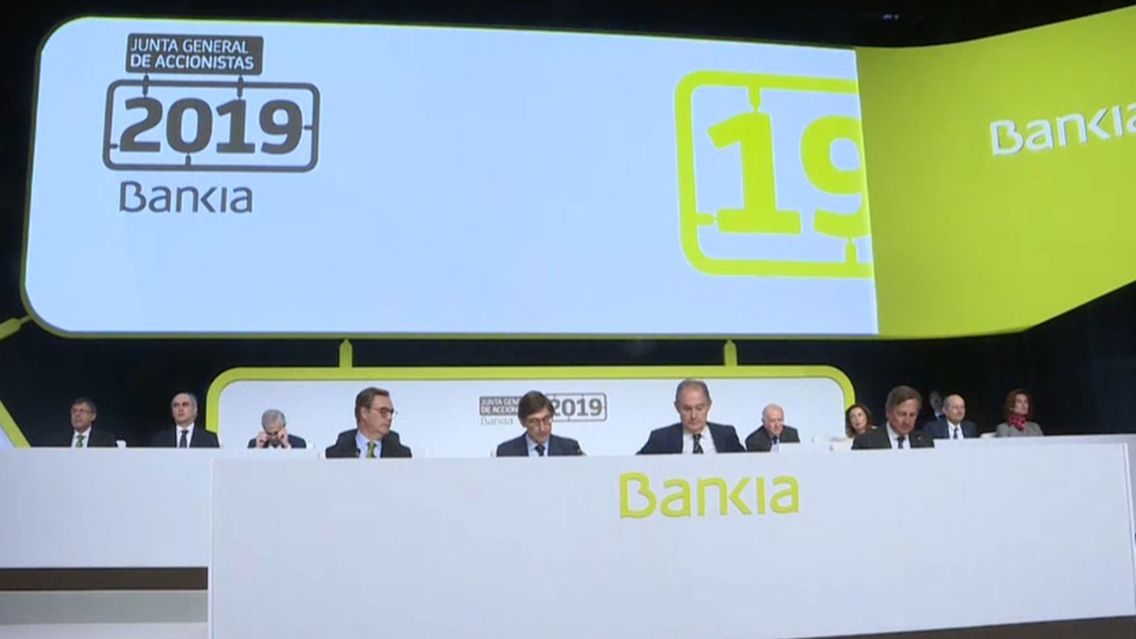 Junta General d'Accionistes de Bankia, que s'ha celebrat aquest divendres en el Palau de Congressos de València
