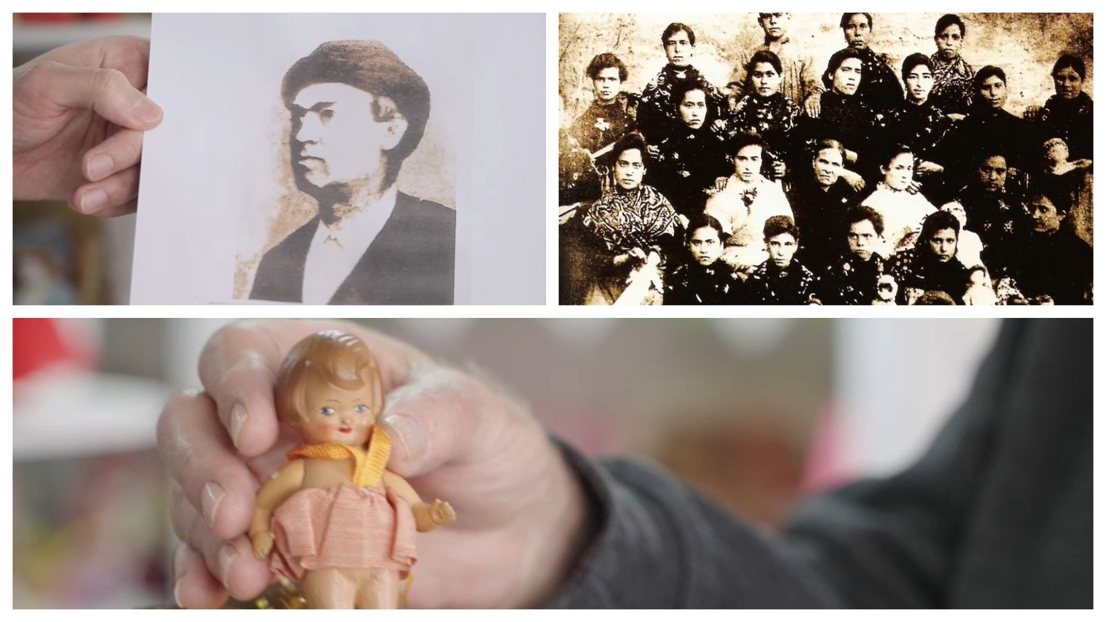 Ramón Mira Vidal i la plantilla de la primera empresa de nines d'Espanya