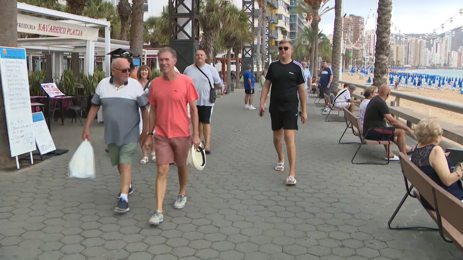 Turistes estrangers a Benidorm