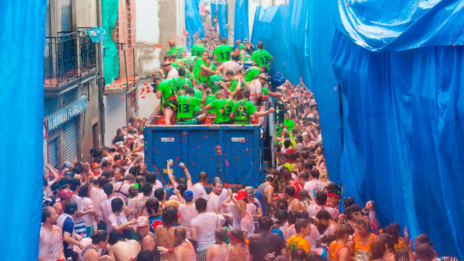 Imatge d'arxiu de la Tomatina