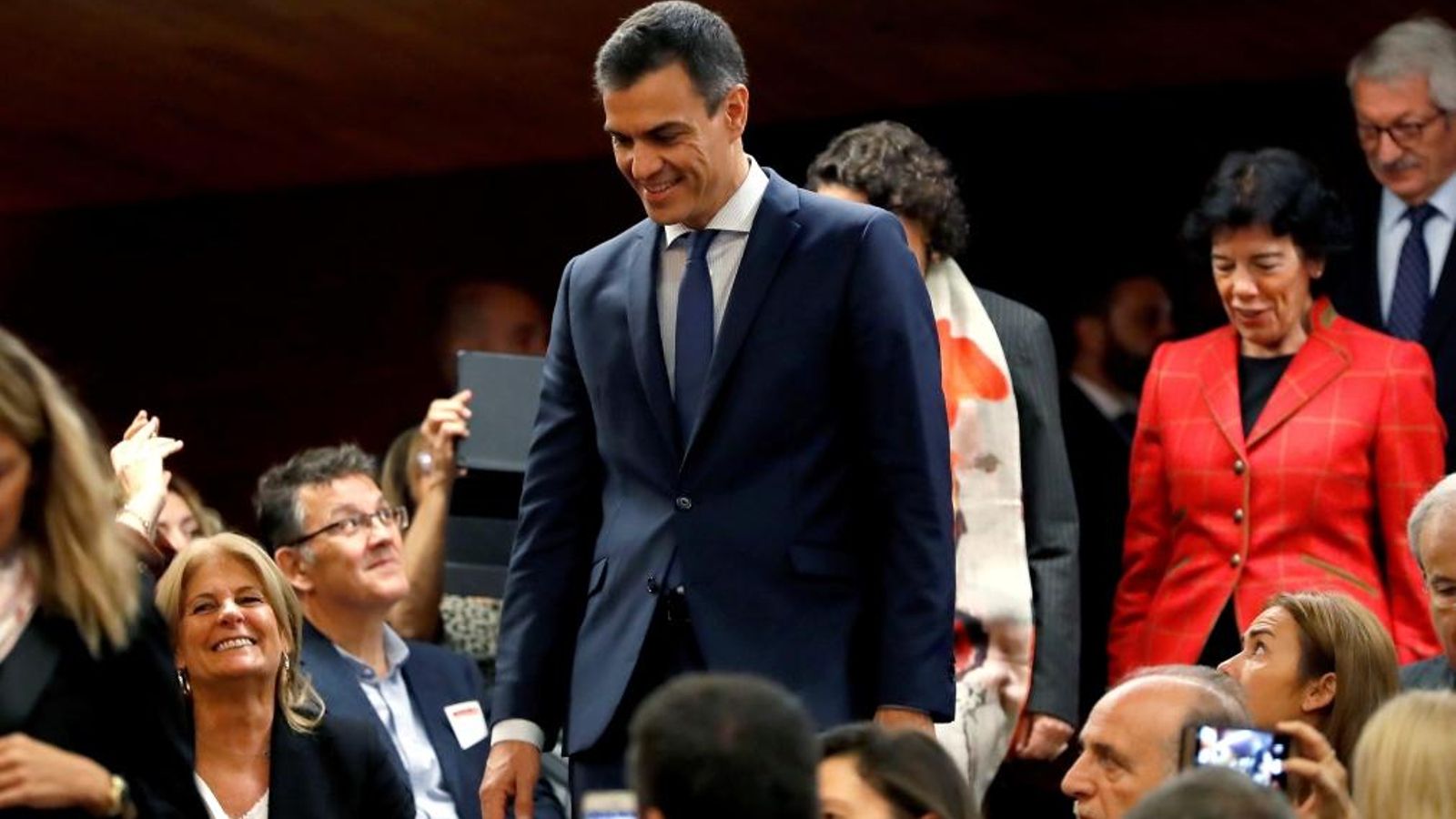 Pedro Sánchez durant un acte