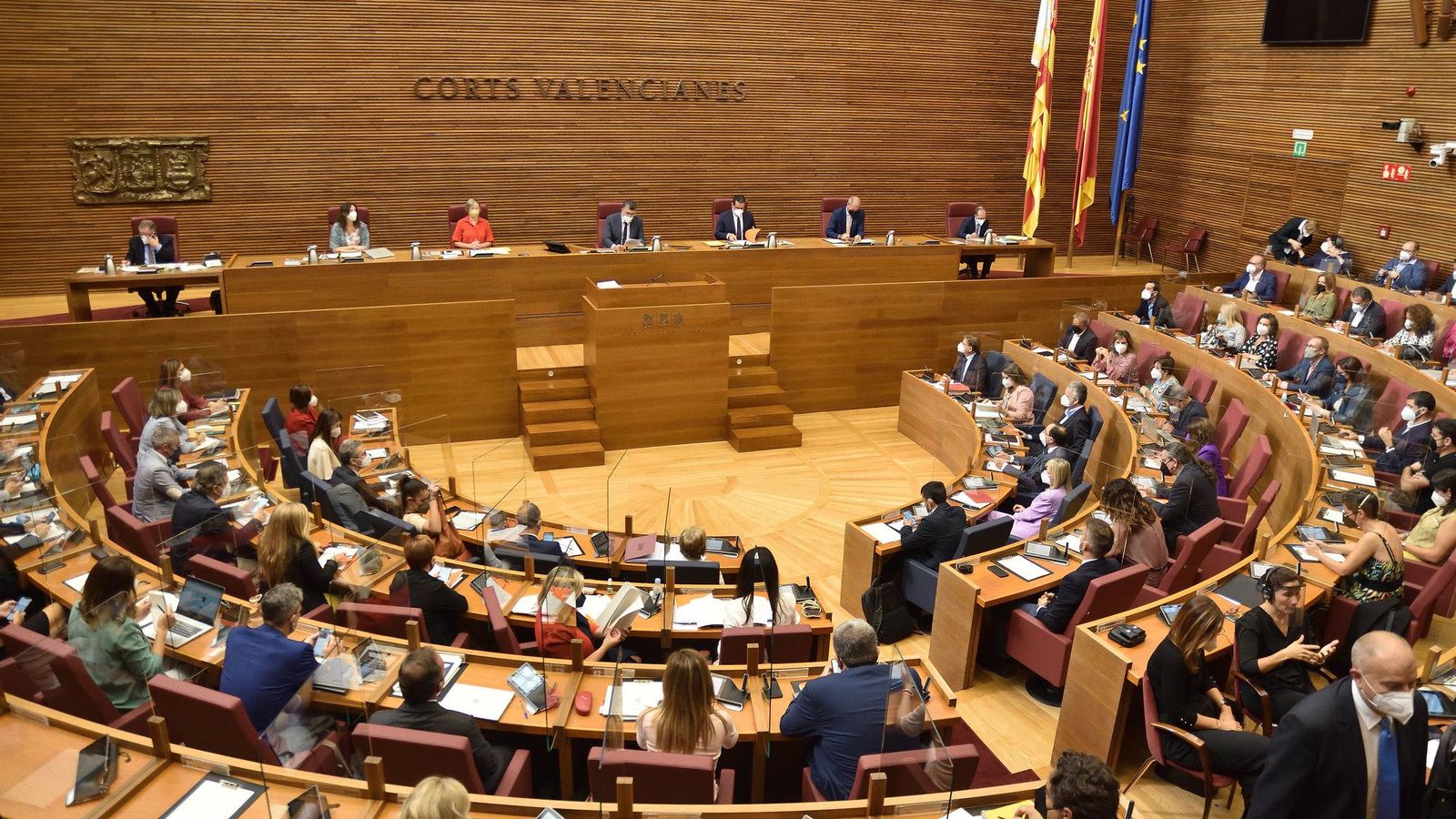 Imatge general de l'hemicicle de les Corts aquest dilluns