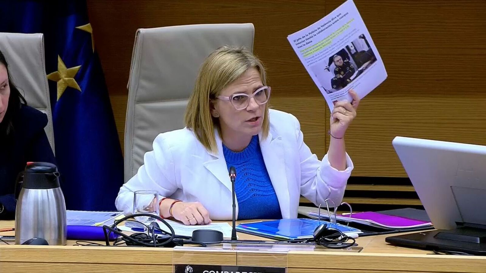 La delegada del govern espanyol, Pilar Bernabé, en la comissió d'investigació sobre la dana al Congrés