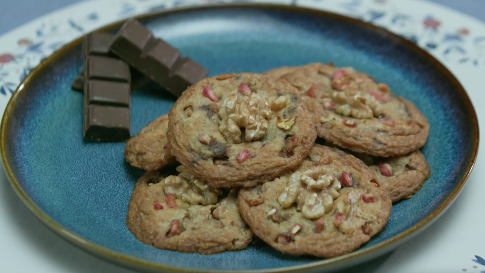 Galletes amb magrana d'Elx i xocolate
